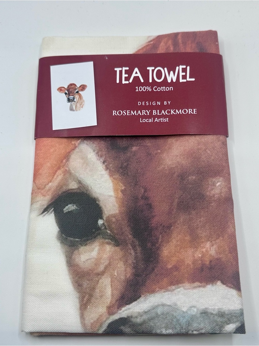 Rosemary Blackmore Jersey Cow Cotton Tea Towel